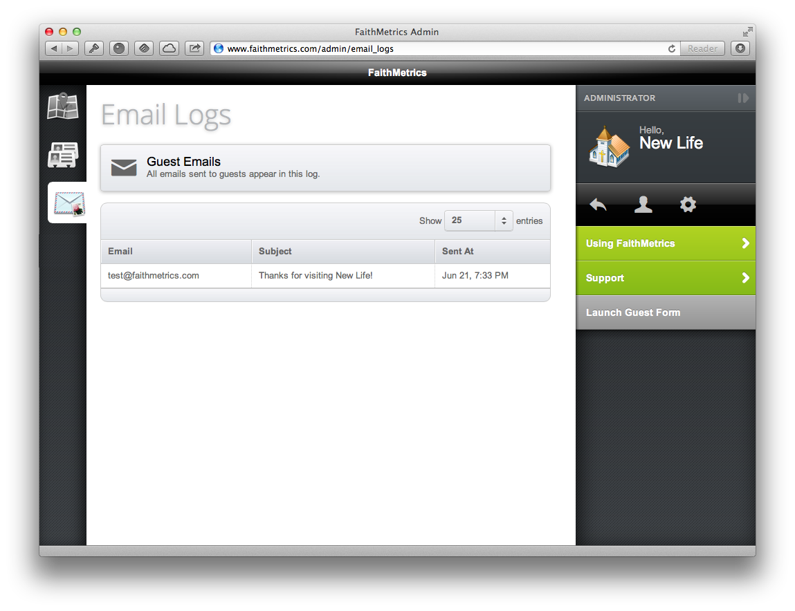 FaithMetrics - Church Guest Check-in and Admin System - iPad, iPhone ...